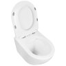 Унитаз подвесной Azario Fatto 360х480х350 безободковый, c быстросъемным сиденьем микролифт (AZ-1049W