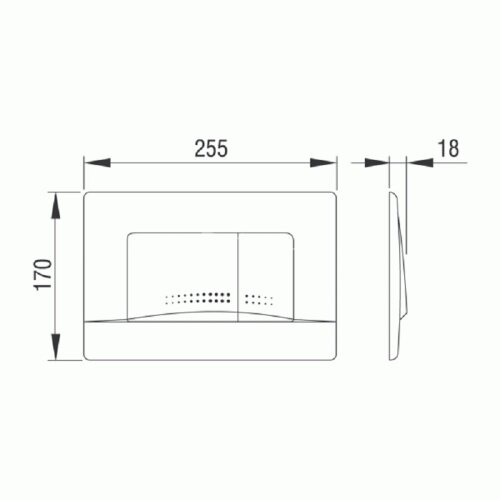 Кнопка смыва Pestan ACTIVE, белая (40006360)