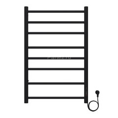 Полотенцесушитель электрический AZARIO PARMA 500/800 8 секций, диммер справа, черный (AZ10858B)