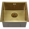 Мойка 4545 MELANA ProfLine 1,2/220 САТИН ЗОЛОТО врезная квадратная D4545HG