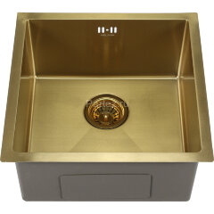Мойка 4545 MELANA ProfLine 1,2/220 САТИН ЗОЛОТО врезная квадратная D4545HG