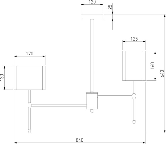 Потолочная люстра Eurosvet 60162/8 черный