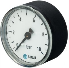 Манометр акс. D50 мм 10 бар 1/4&quot; STOUT