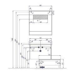 Зеркало AQUATON Капри 80 бетон пайн (1A230402KPDA0)