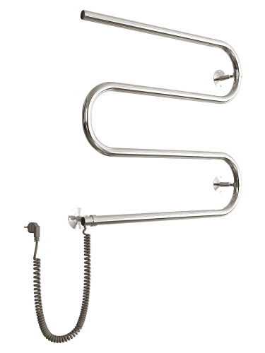 Полотенцесушитель электрический ДВИН HD M М-образный 50/50 без полки, полированный (4627085363699)