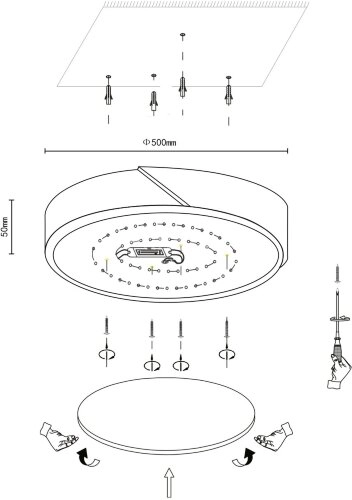 Потолочный светильник Velante 445-247-01